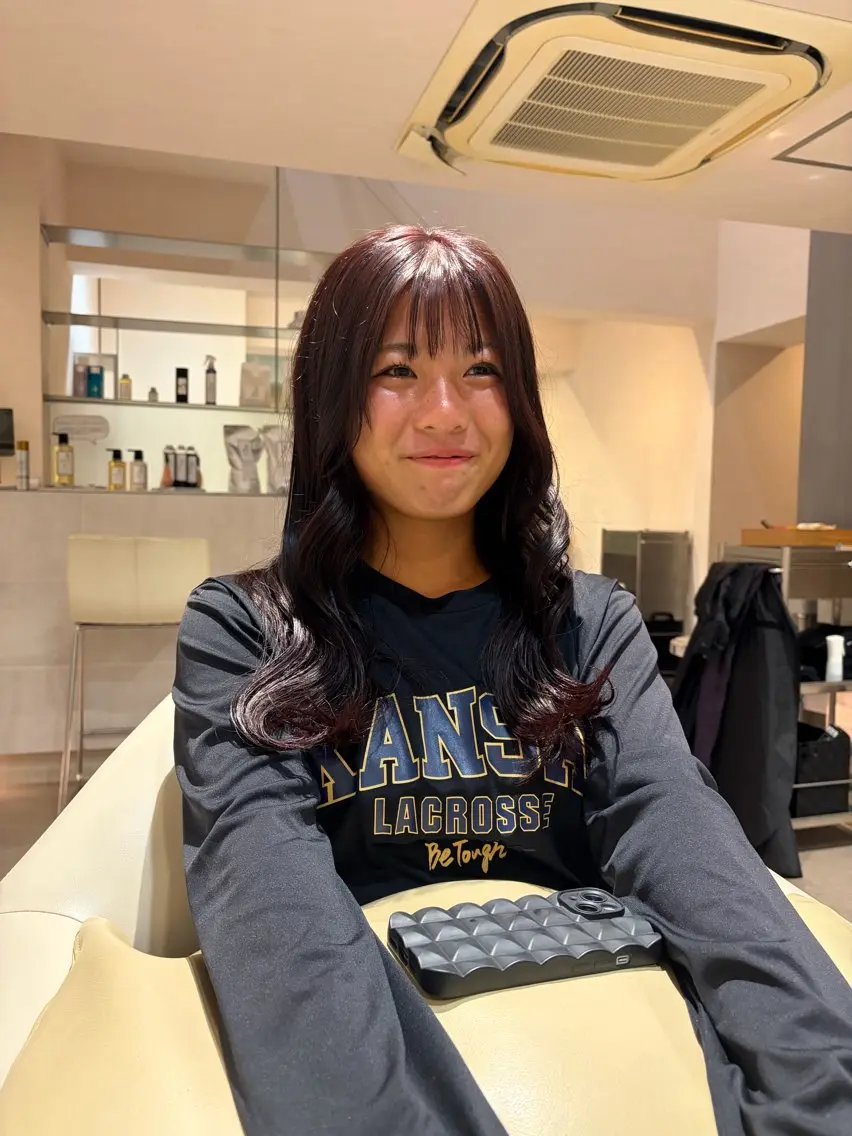 カラー ピンクカラー ヘアカラー 野田 実希のヘアスタイル