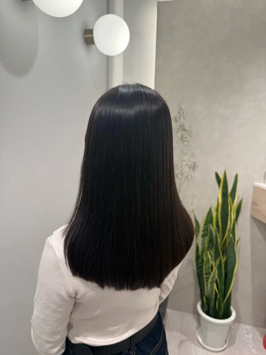 カット+カラー+髪質改善縮毛矯正+3stepTr 🎀の写真