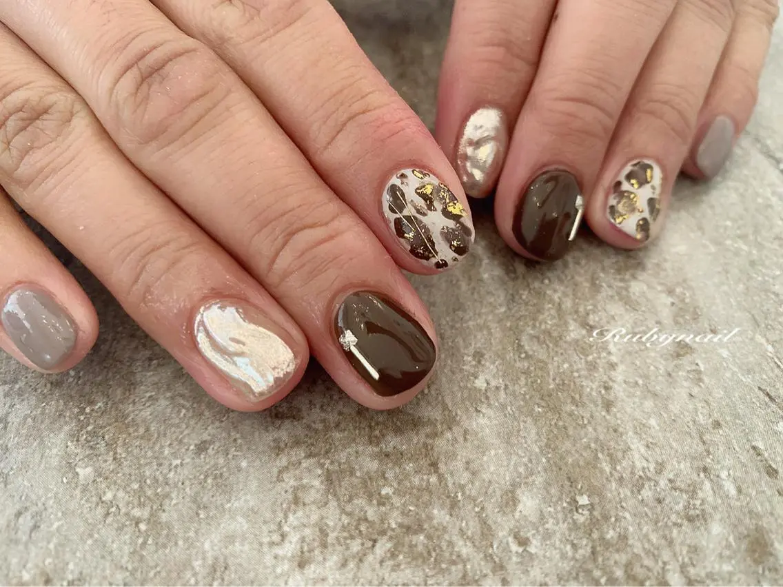 ネイル ミラーネイル プライベートサロン Rubynailのネイルデザイン