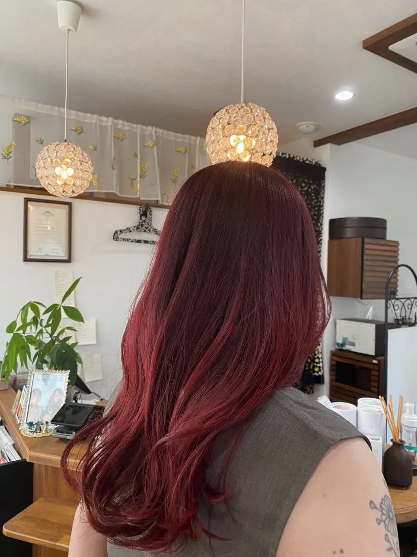 【ブリーチ込み】🩵ダブルカラー🩵　※再来のモデル様はInstagramのdmにてご予約お待ちしております☑️の写真