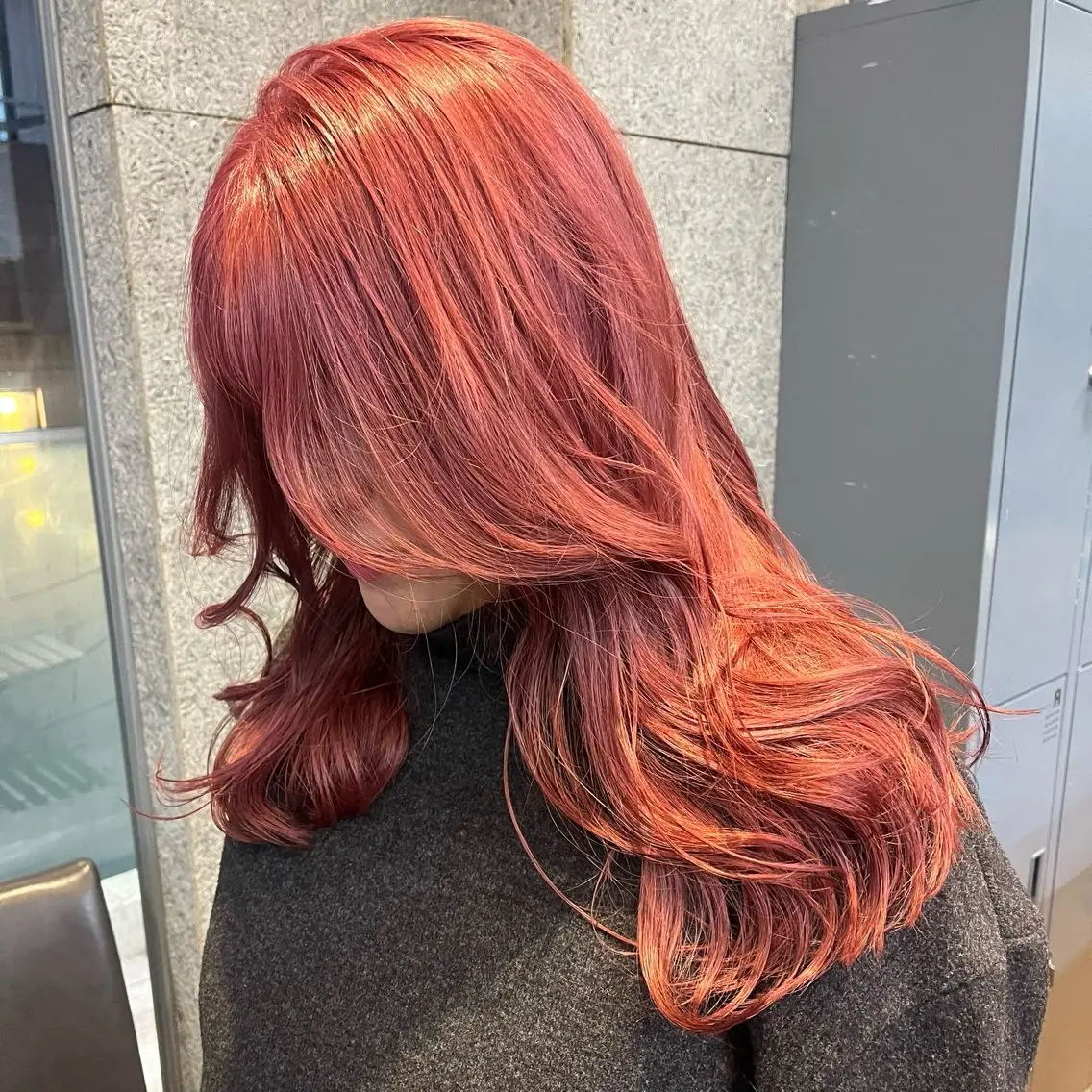 ロング カラー 透けるカラー 🫧かふうのヘアスタイル