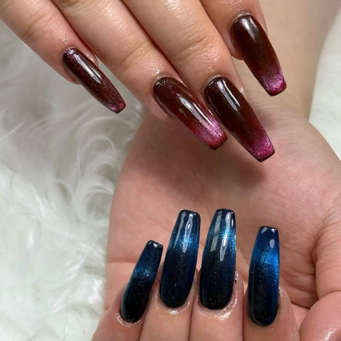 ネイル マグネットネイル ハンドネイル L'ino nailのネイルデザイン