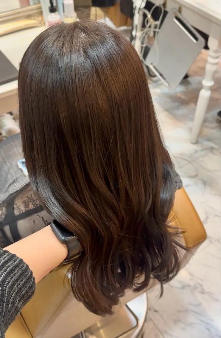 【ご新規様限定🎀】🫧透明感カラーでツヤ髪に✨+内部補修TRの写真