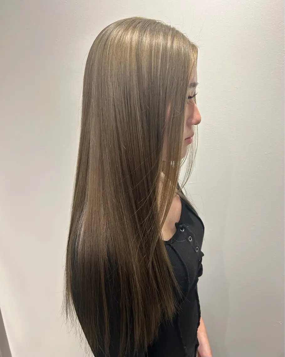 ロング カラー ヘアカラー 田中 遥陽のヘアスタイル