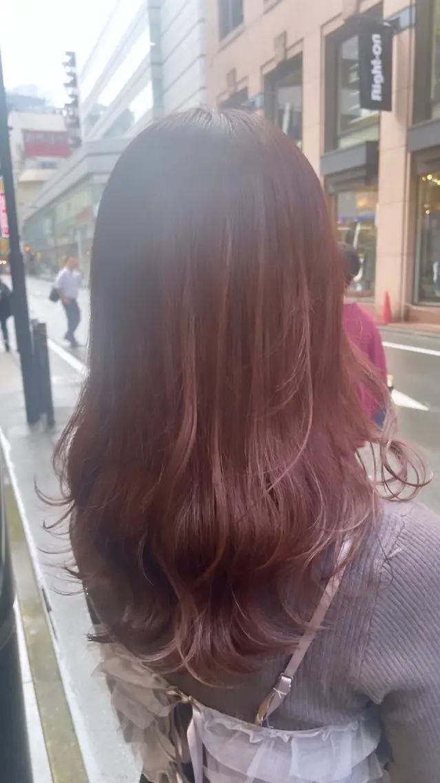 セミロング カラー 髪質改善/ 艶髪人気/Renaのヘアスタイル