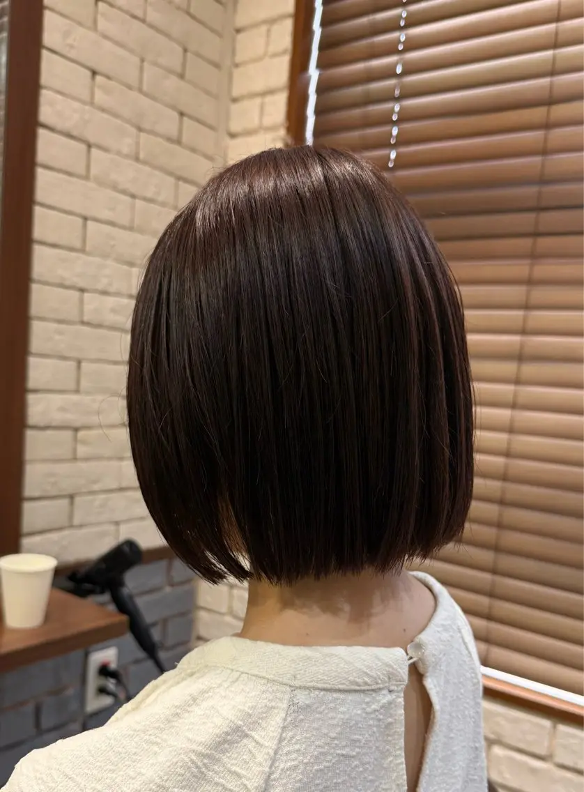ショート カラー 切りっぱなしボブ ボブ 髪質改善 トリートメント ✨ヒナタ✨丁寧さNo .1/似合わせカットのヘアスタイル