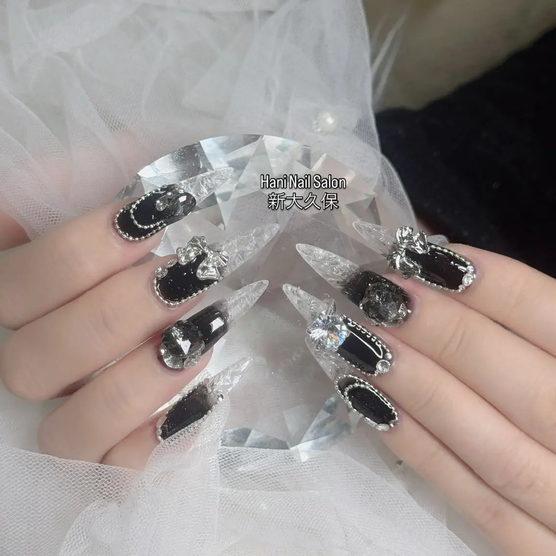 ネイル フットネイル フレンチネイル グラデーション 韓国ネイル ロングネイル ハンドネイル Hani Nail Salonのネイルデザイン