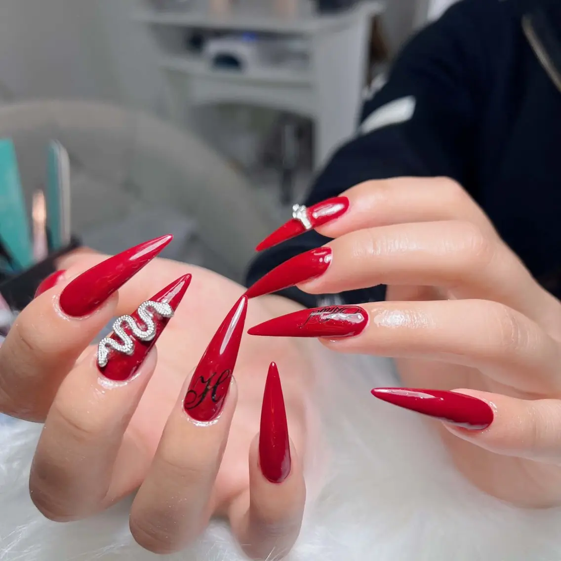 ネイル アートネイル 韓国ネイル 持ち込み ワンホンネイル ハンドネイル Lenie Nail Salonのネイルデザイン