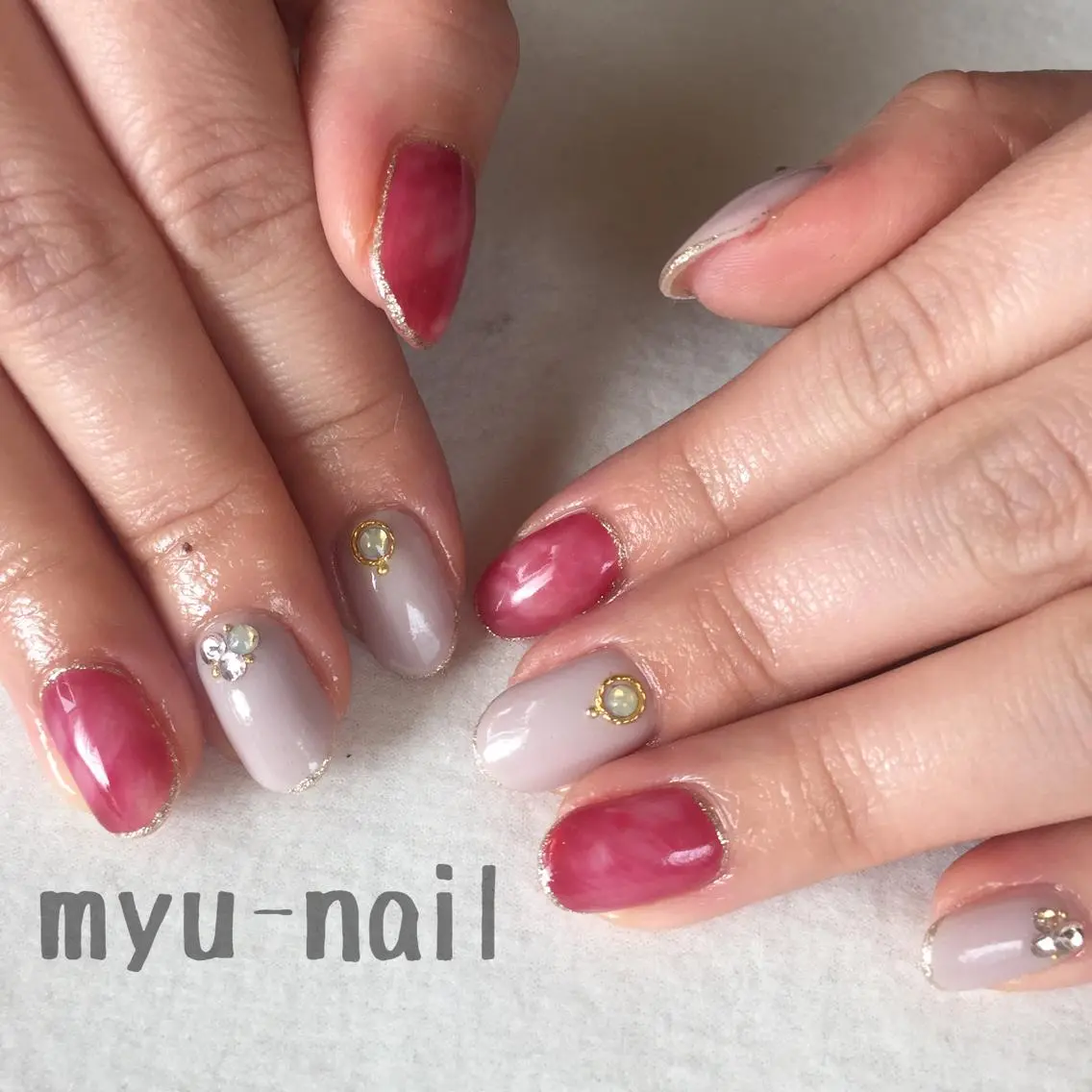 ネイル ハンドネイル ホームサロン myu-nailのネイルデザイン
