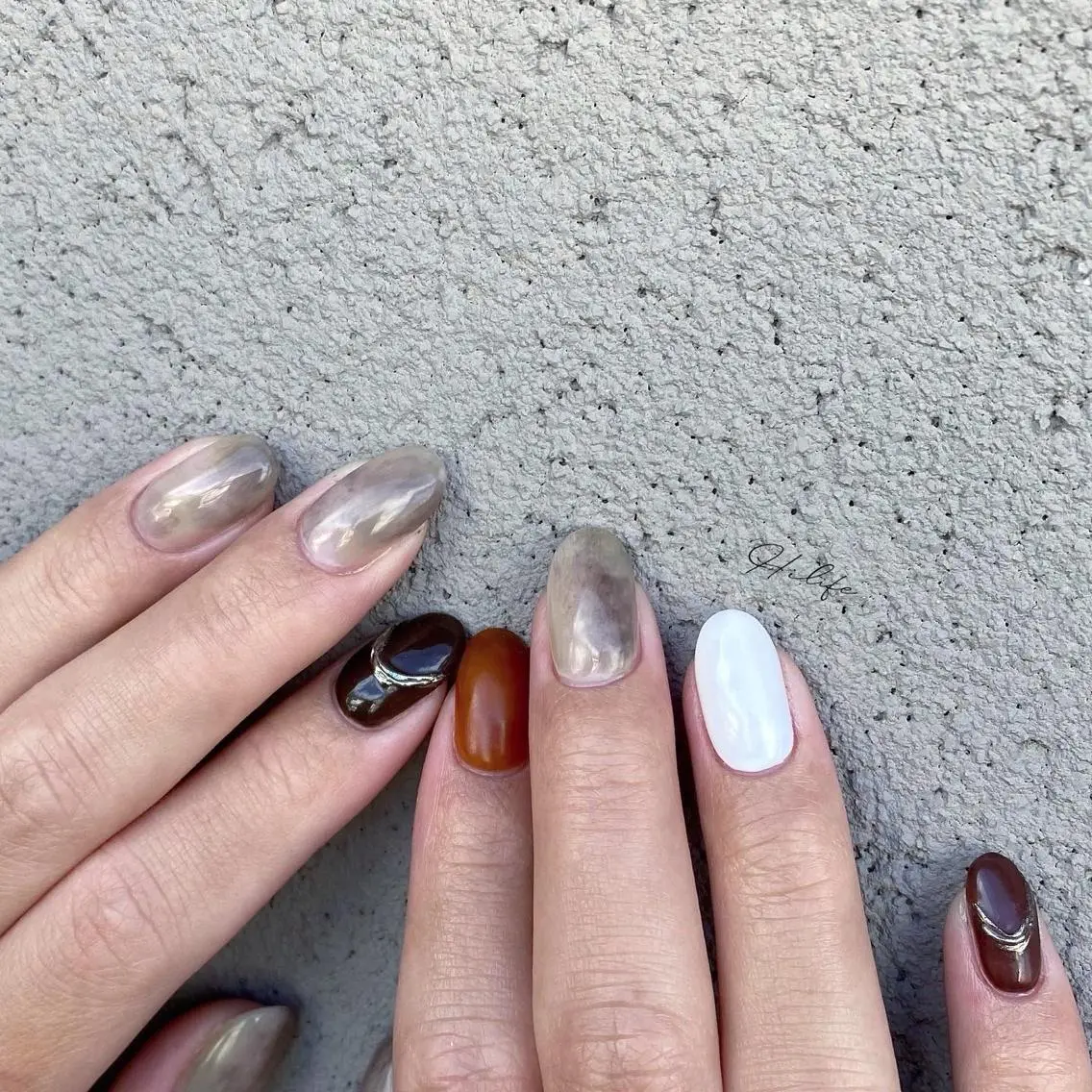 ネイル ニュアンスネイル ネイルチップ ハンドネイル Nail Adore.のネイルデザイン