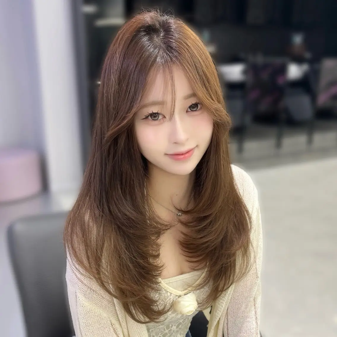 ロング カラー レイヤーカット Kaho🤍レイヤー ※女性限定のヘアスタイル