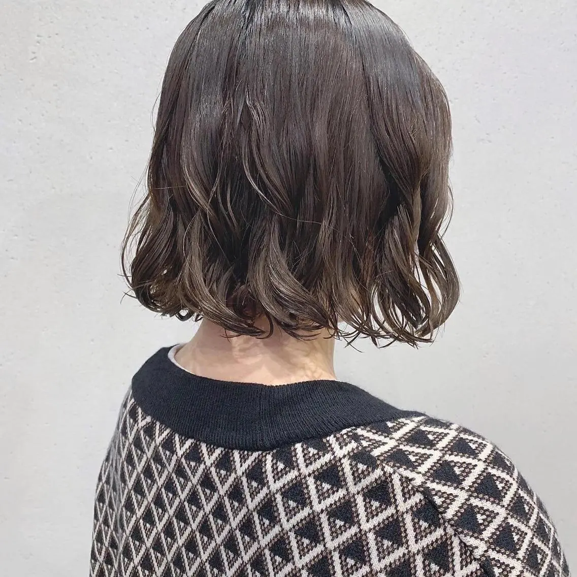 パーマ カット パーマ トリートメント ボブパーマコテ巻き風 パーマNo1深江秀平のヘアスタイル