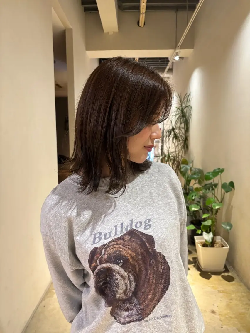 【ダメージレス】カット+髪質改整カラー+トリートメント￥8900の写真