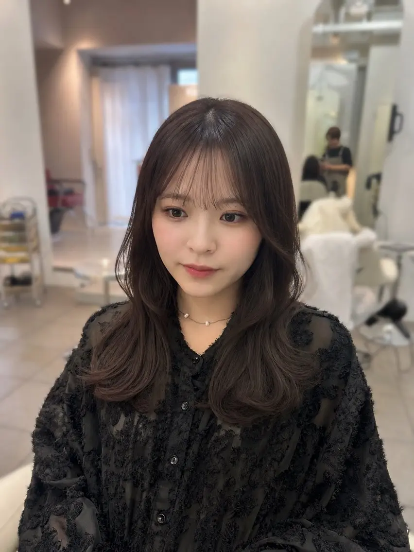 セミロング カット ヘアカラー 🫧TATSUYA/ 錦糸町ʕ•̫͡•のヘアスタイル