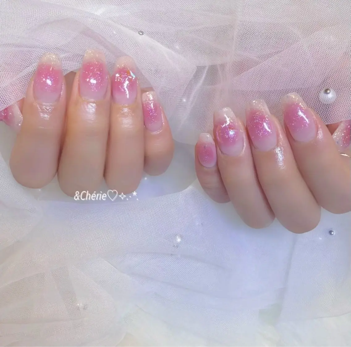 ネイル ハンドネイル ai🎀 ワンホン/ガーリー*のネイルデザイン