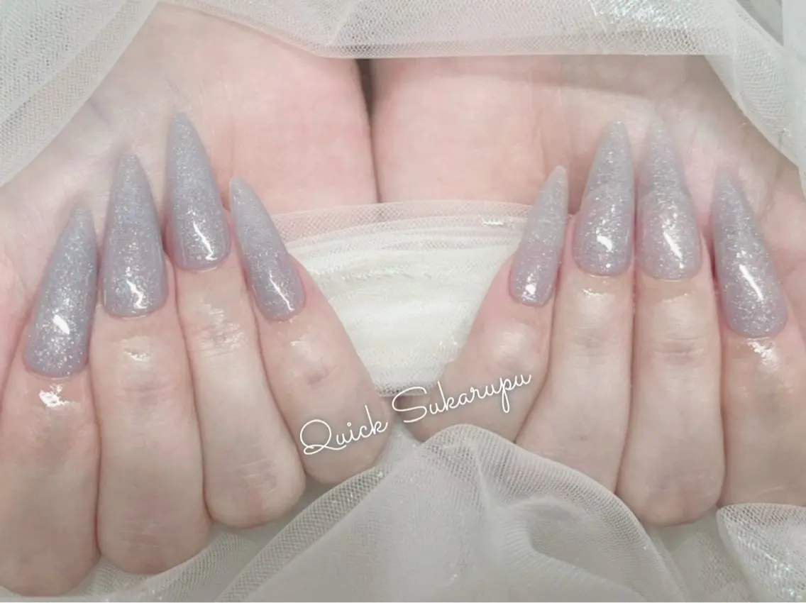 (オフなし)ロングスカルプ ワンカラー/グラデーション/フレンチの写真