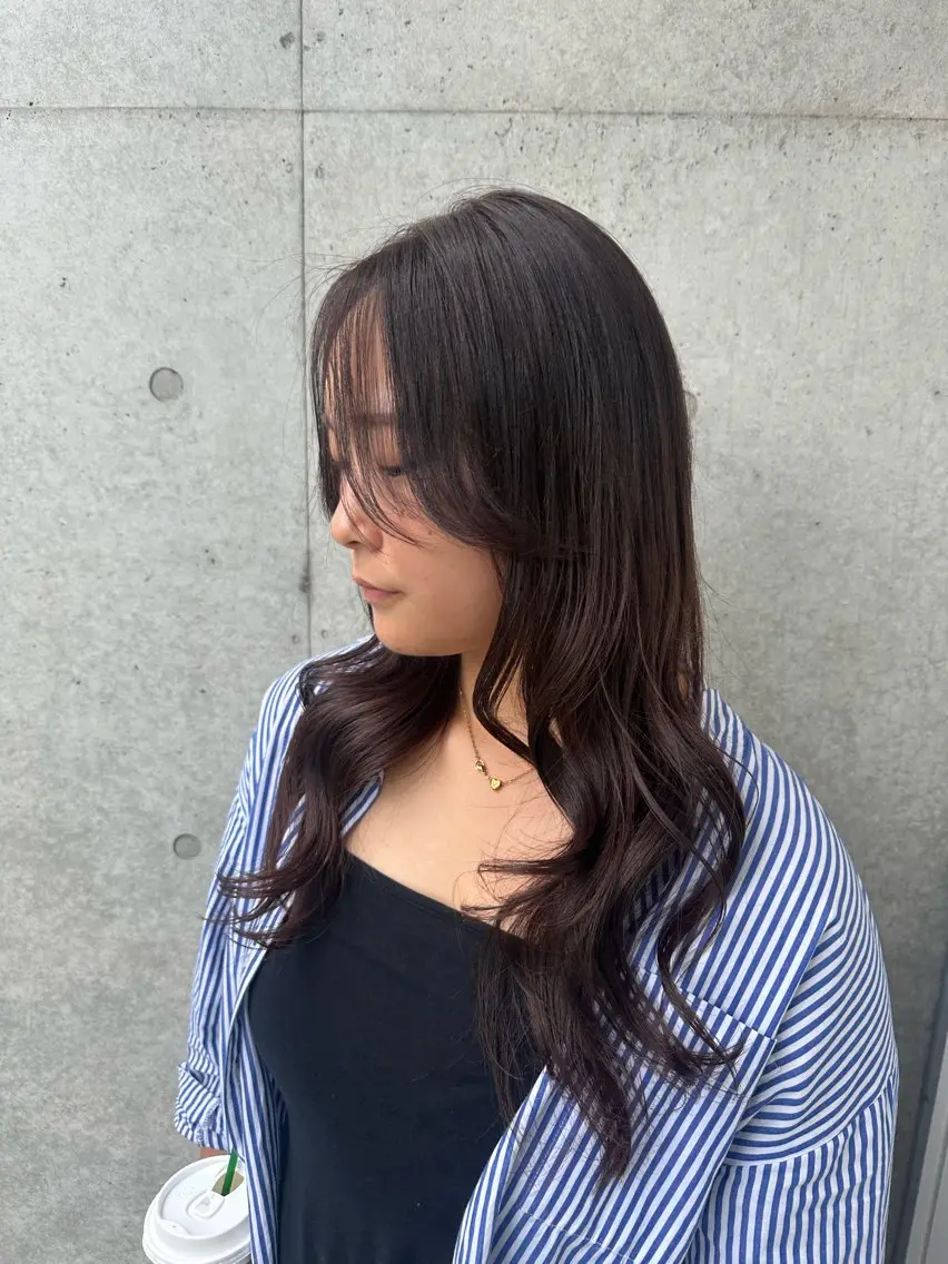 ロング カラー カット ヘアカラー トリートメント 🖤KURUMI🖤 潤艶・髪質改善のヘアスタイル
