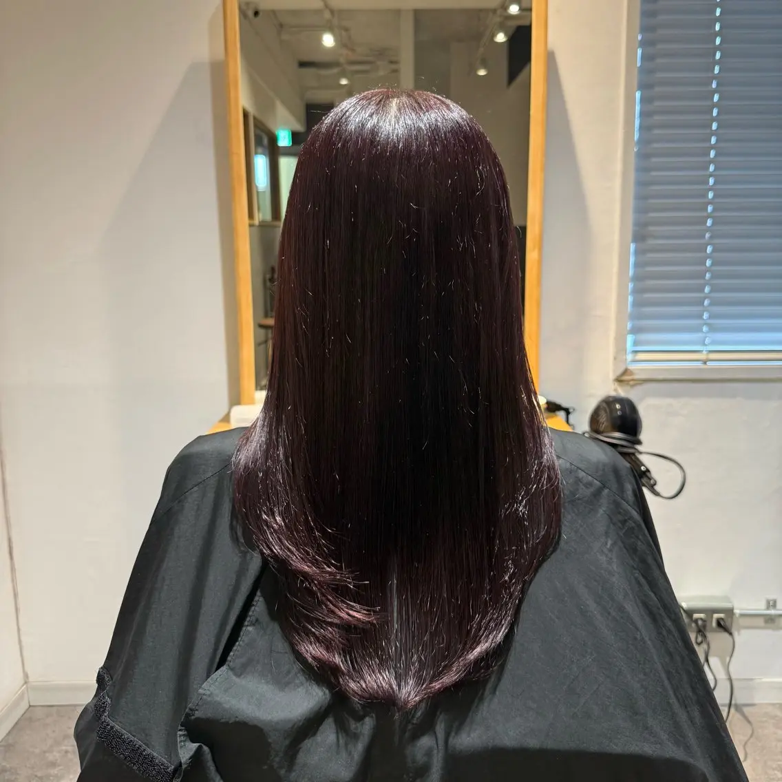 ロング カラー ピンクカラー ローズカラー 千葉 優奈のヘアスタイル
