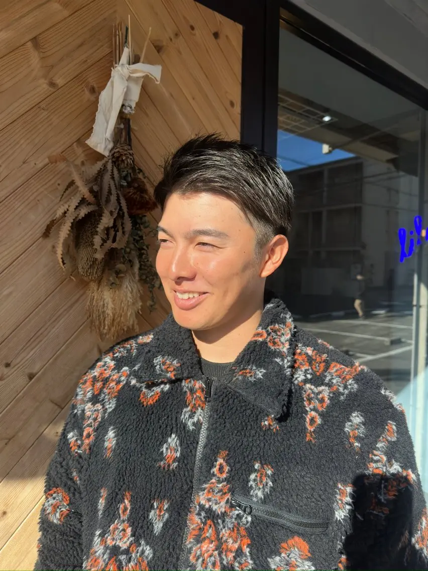 ショート メンズ ダウンパーマ メンズパーマ 十倉 朱莉のヘアスタイル