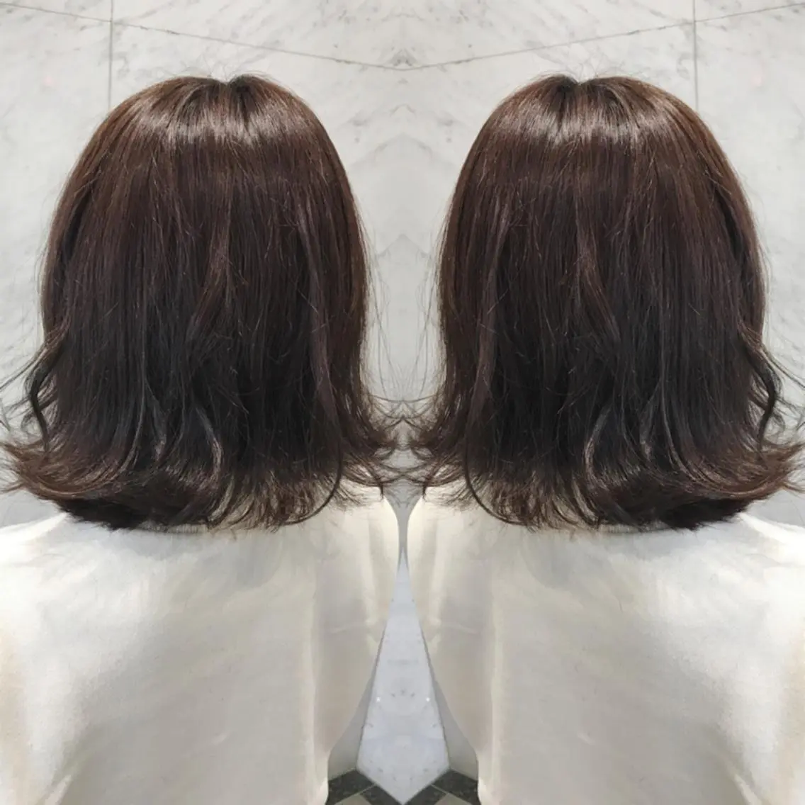 ミディアム カラー カット ヘアカラー トリートメント 重政 和樹のヘアスタイル