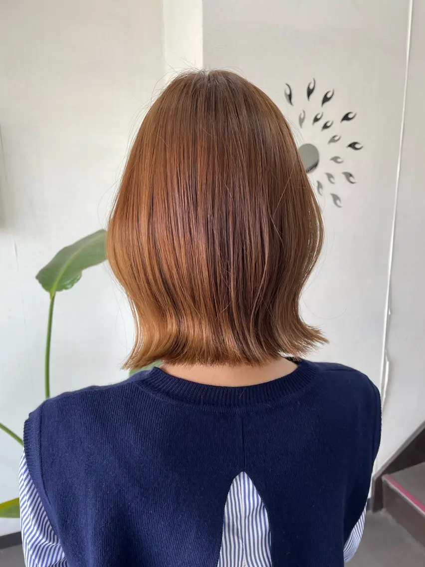 ミディアム カラー カット ヘアカラー トリートメント belta.🌱 安藝夏花🌻のヘアスタイル