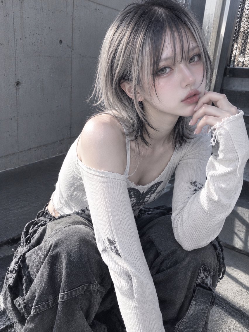 ミディアム カラー ヘアカラー ブリーチ/エクステ /美髪/tomokiのヘアスタイル