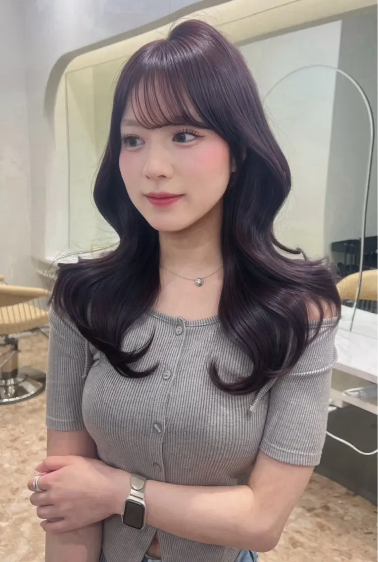 セミロング カラー カット ヘアカラー トリートメント 縮毛矯正/髪質改善/ 艶カラーレイヤー/翼のヘアスタイル