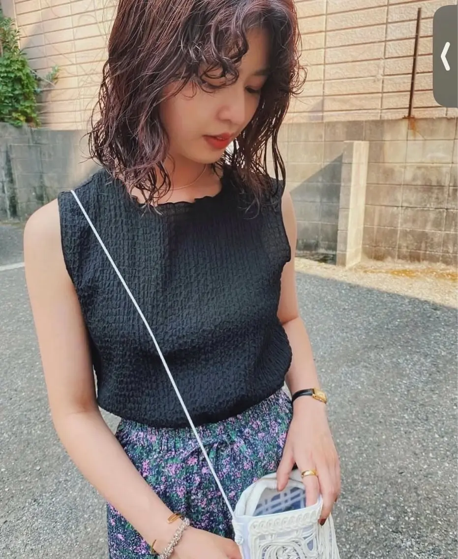 ミディアム カラー パーマ カット ヘアカラー パーマ トリートメント 足立 武巳(金山Ciel)のヘアスタイル
