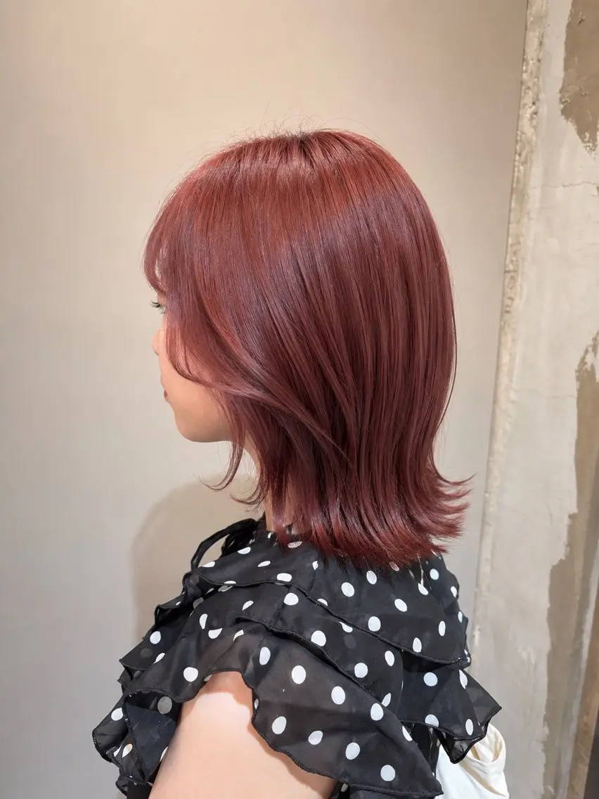 カラー ヘアカラー yuka♡/暖色系/ ブリーチなしWカラーのヘアスタイル