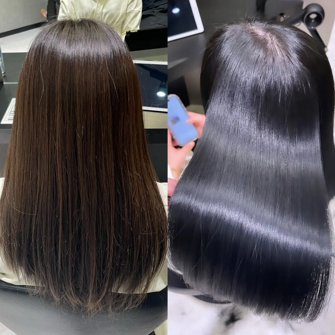 ロング カラー 髪質改善 縮毛矯正 トリートメント 阿部 祥大のヘアスタイル