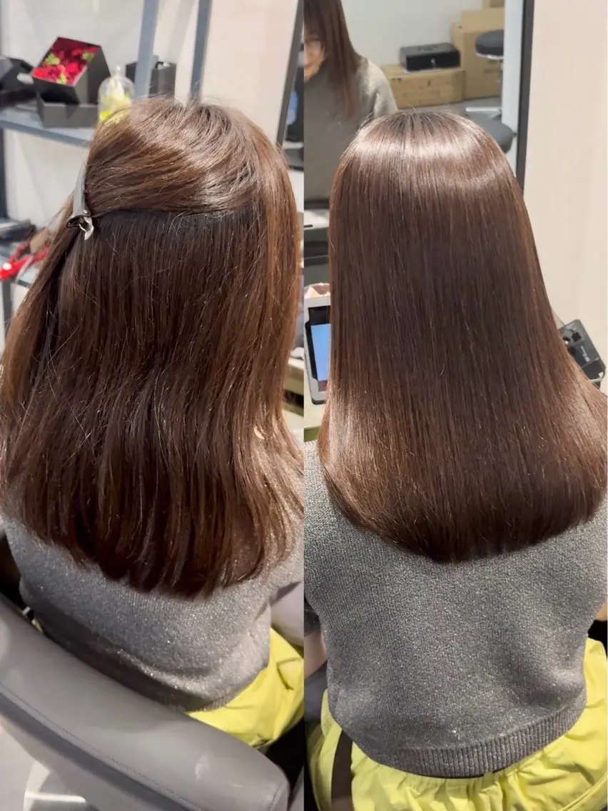 ロング カラー パーマ ヘアアレンジ メンズ 縮毛矯正 トリートメント 美髪矯正/髪質改善 カラー✨️Velのヘアスタイル