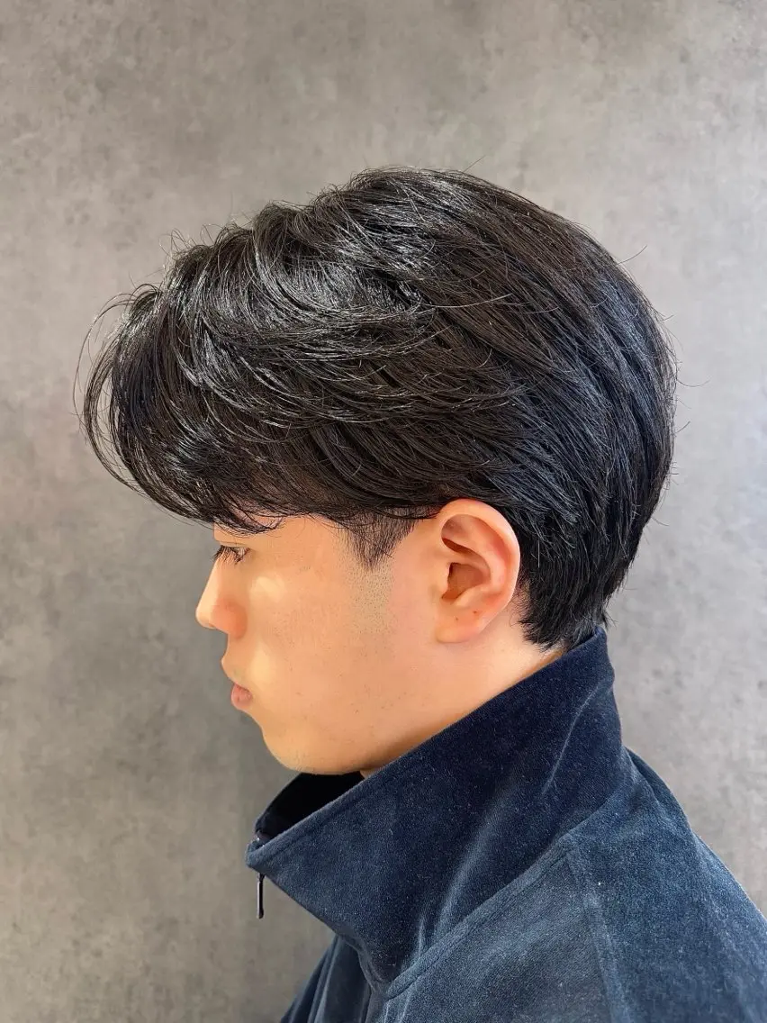 メンズ パーマ 重松 丈博のヘアスタイル