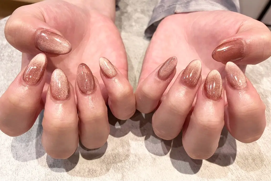 ネイル 長さ出し ワンカラーネイル ハンドネイル ecrin 💎 mayuのネイルデザイン