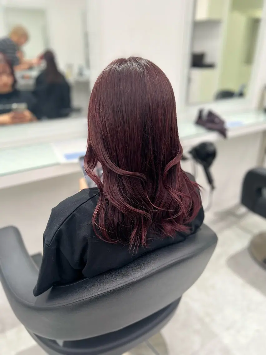カラー ヘアカラー トリートメント ヘッドスパ ヘアセット ブリーチなし透明感 💗RYOTAのヘアスタイル