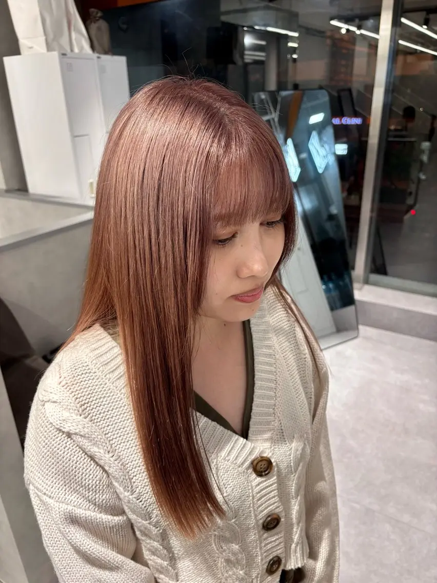 新生活🌸学生応援クーポン🌈ケアブリーチ使用✨ケアブリーチダブルカラーの写真