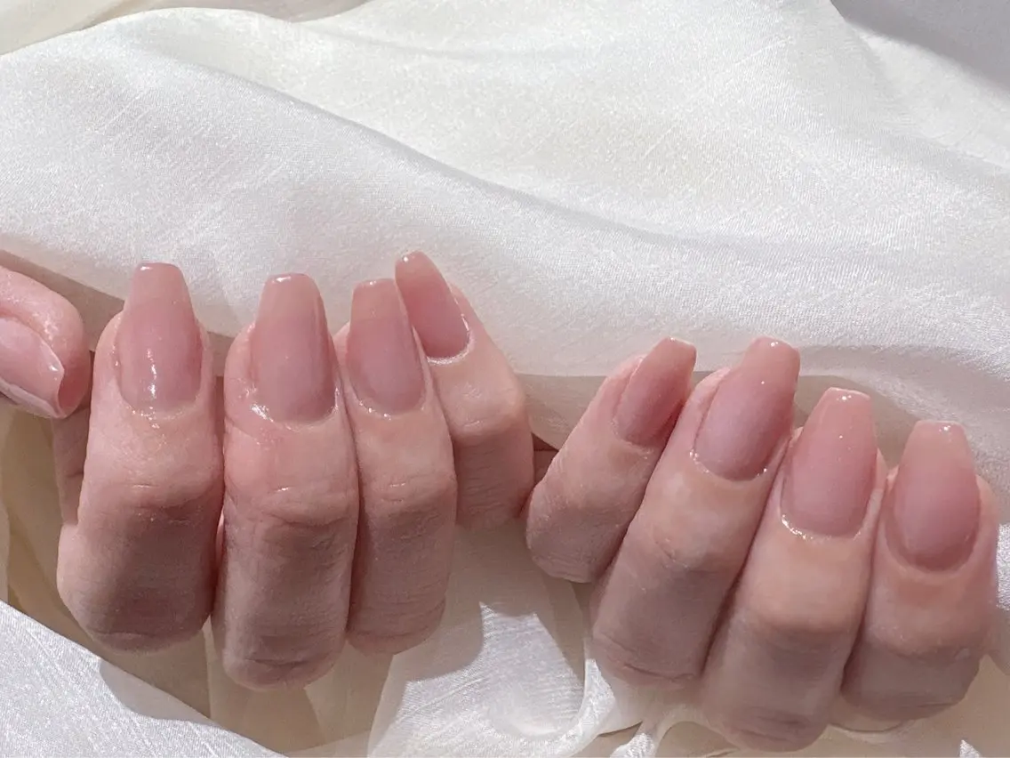 ネイル ジェルネイル ワンカラーネイル ハンドネイル Nail R🌷 AKARI恵比寿のネイルデザイン