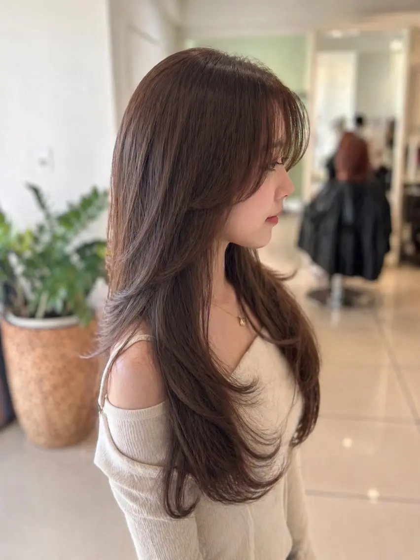 ロング カラー カット ヘアカラー 金子 直樹のヘアスタイル