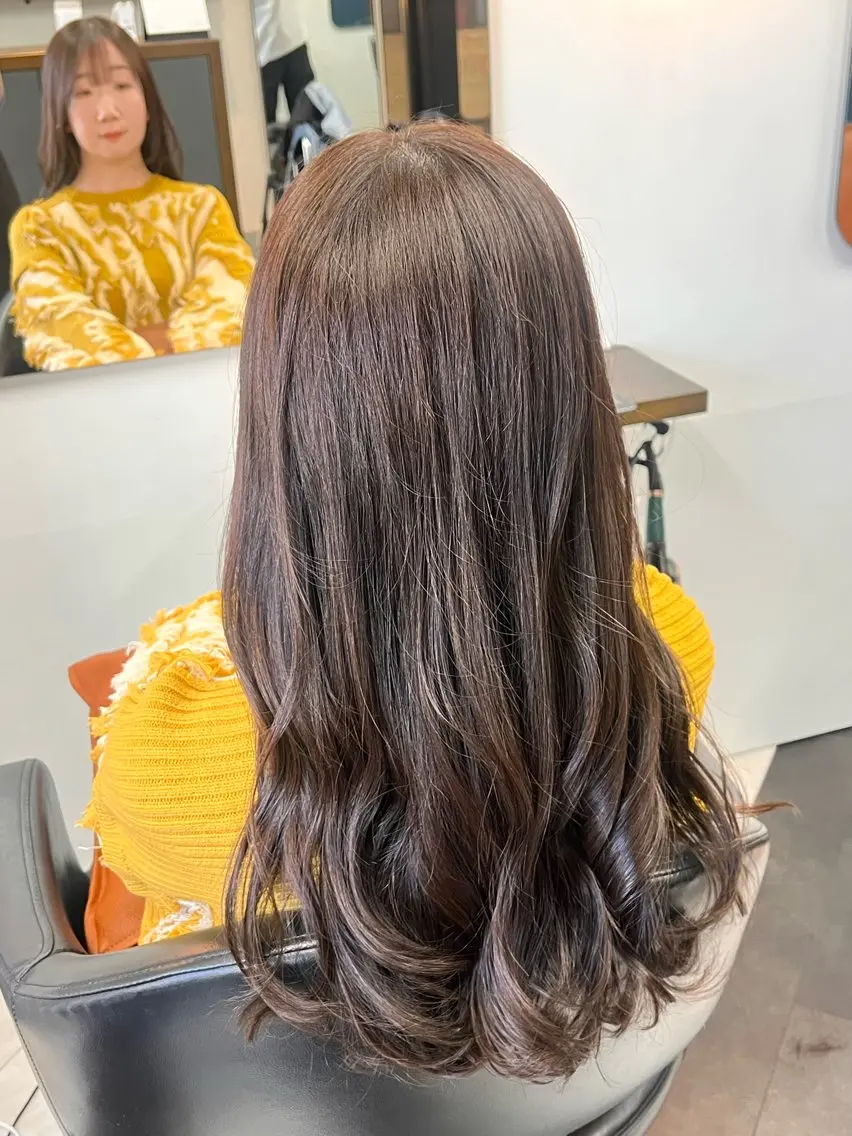 セミロング カラー カット ヘアカラー トリートメント ヘッドスパ 💫似合わせカット 💫かずはのヘアスタイル