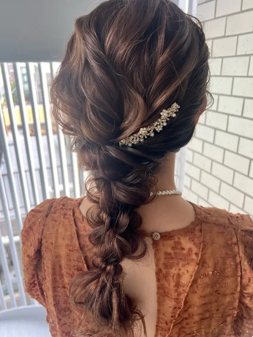 ヘアアレンジ ヘアセット 大人可愛いヘアメイク 💋🧚♀️しずかのヘアスタイル