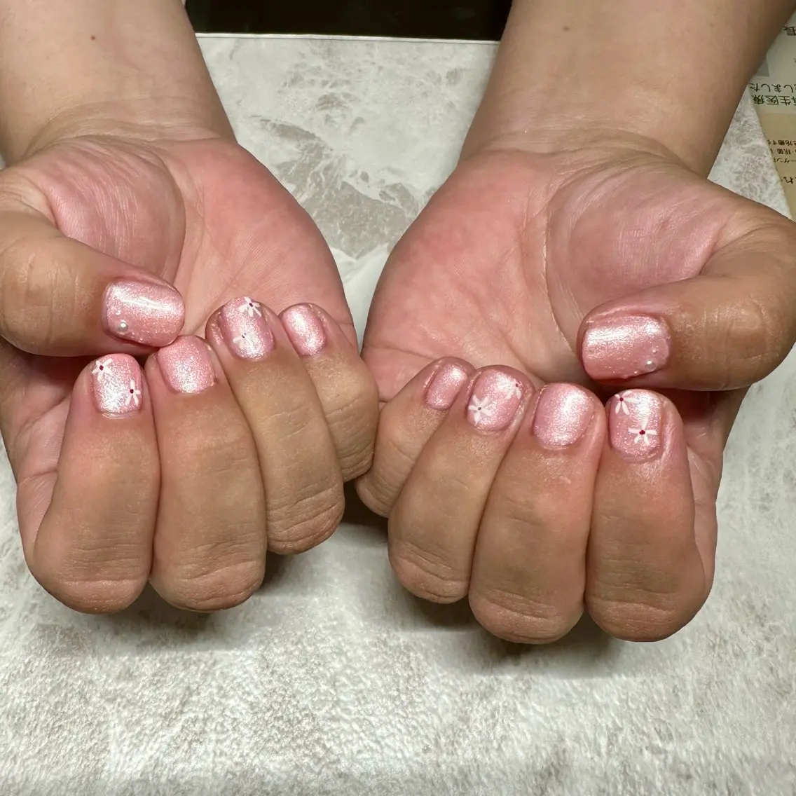 ネイル フラワーネイル フットネイル ピンク a Tomokaのネイルデザイン