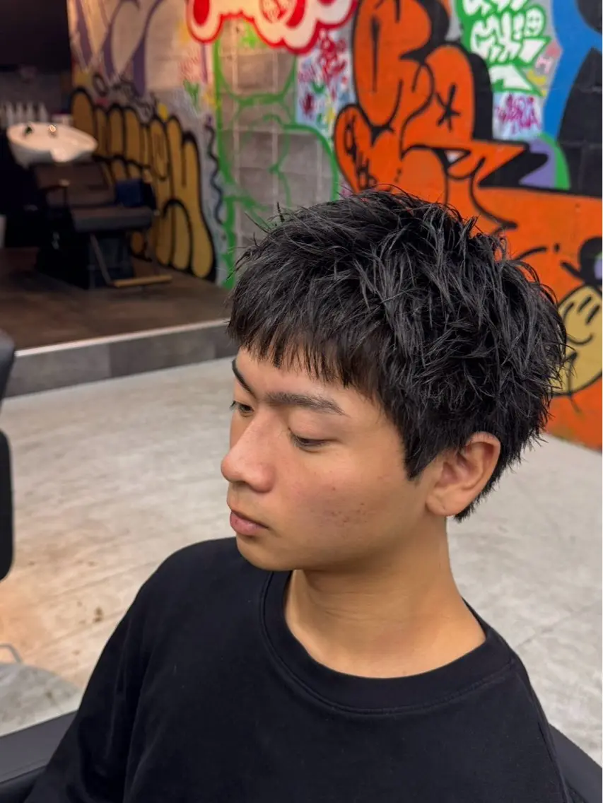 ショート パーマ メンズ メンズショート ショートヘア 大塚 敦史のヘアスタイル