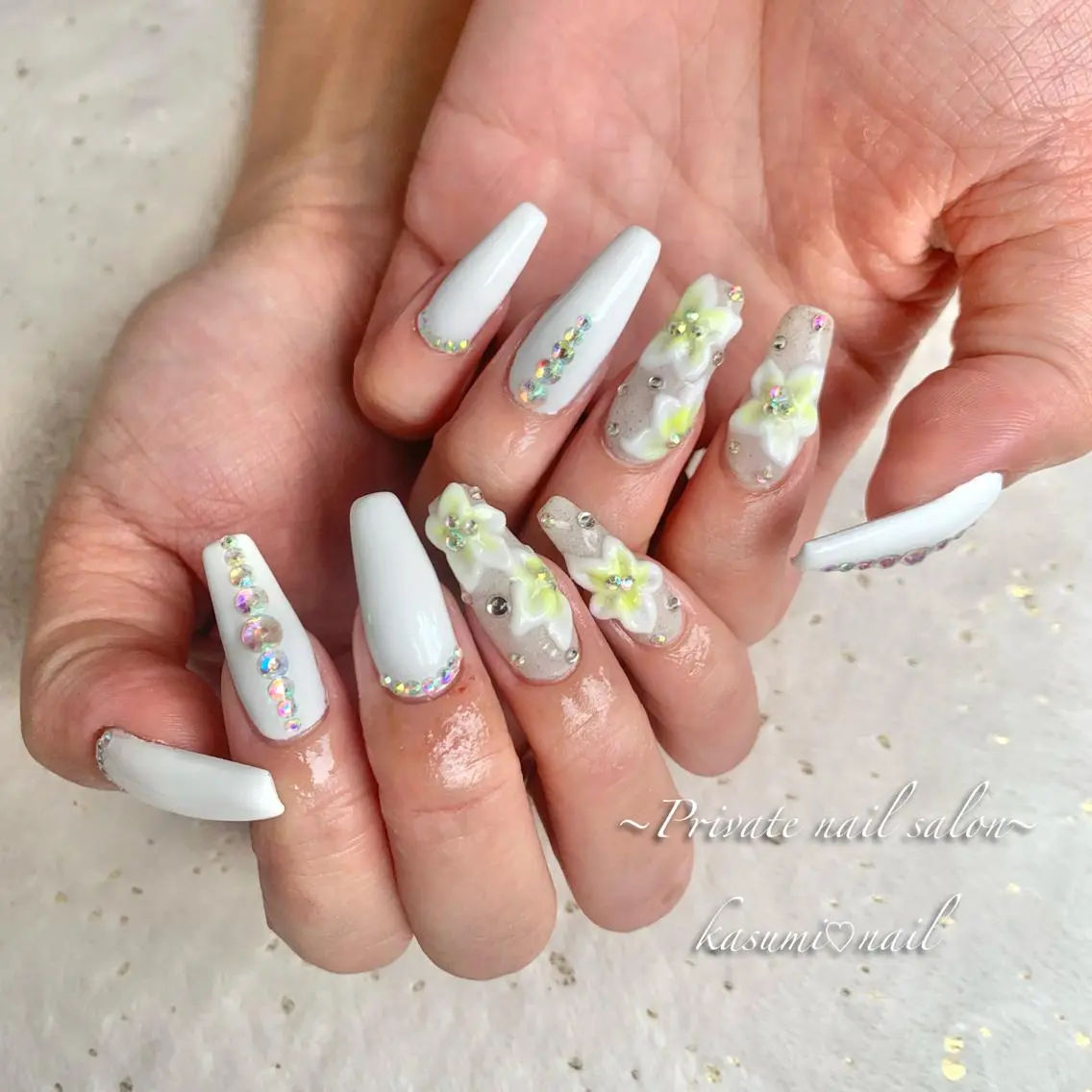 ネイル アートネイル ラメ(グリッター) マグネットネイル ミラーネイル 持ち込み KASUMI♡ Nailのネイルデザイン