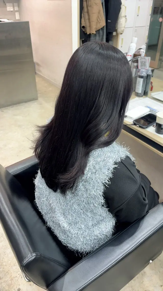 ロング カラー グレージュ カット ヘアカラー トリートメント 🪽髪質改善縮毛矯正 🤍MIU🤍のヘアスタイル