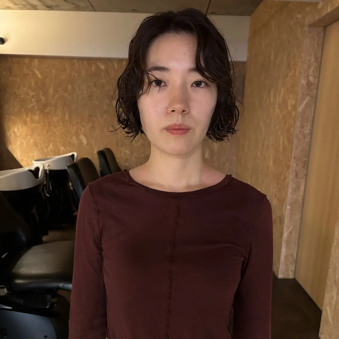 パーマ パーマ 落合 優樹のヘアスタイル