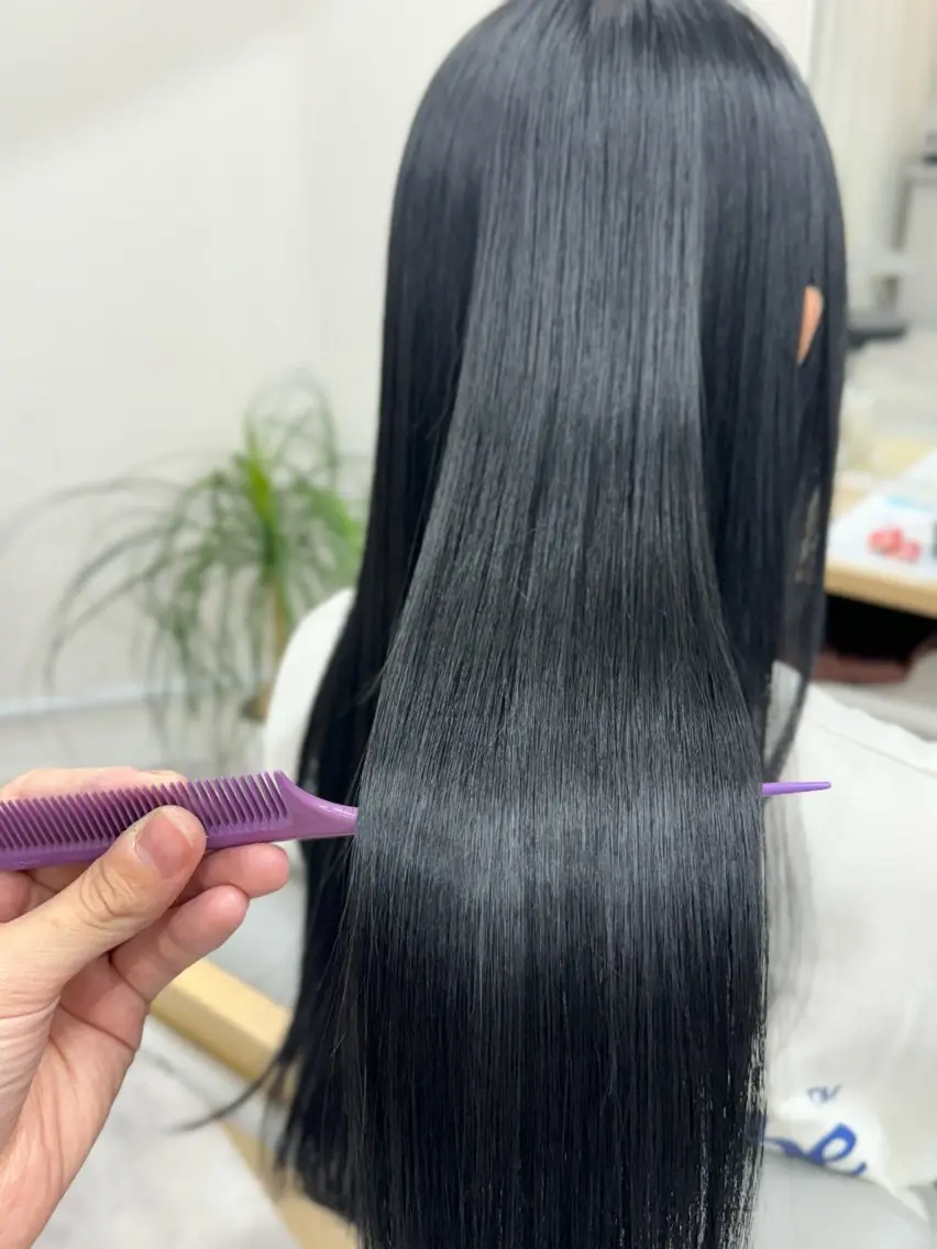 ロング カラー 透明感カラー 髪質改善 ヘアカラー トリートメント 髪質改善Acero. shoyaのヘアスタイル