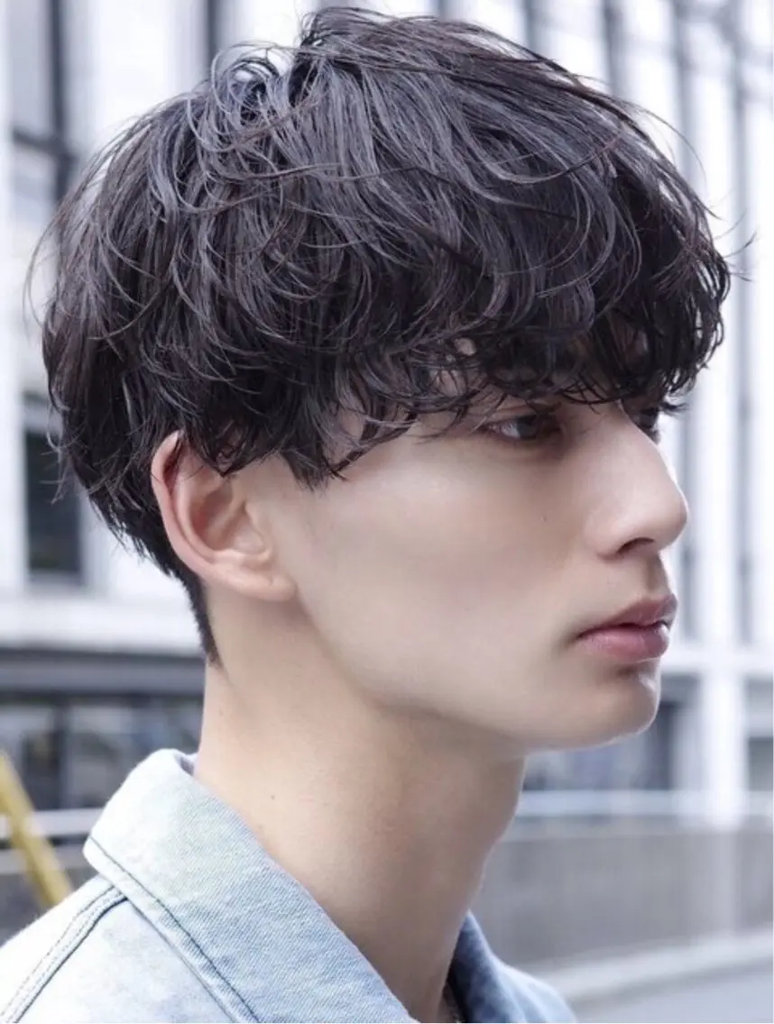 パーマ メンズ カット パーマ 後藤 拓未のヘアスタイル