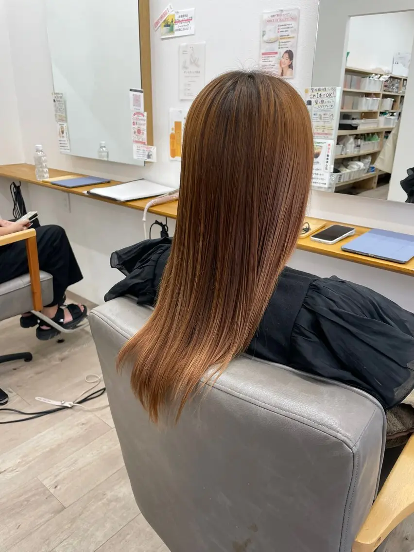 ロング 縮毛矯正 縣空/LE-PLA BEAU Anteのヘアスタイル