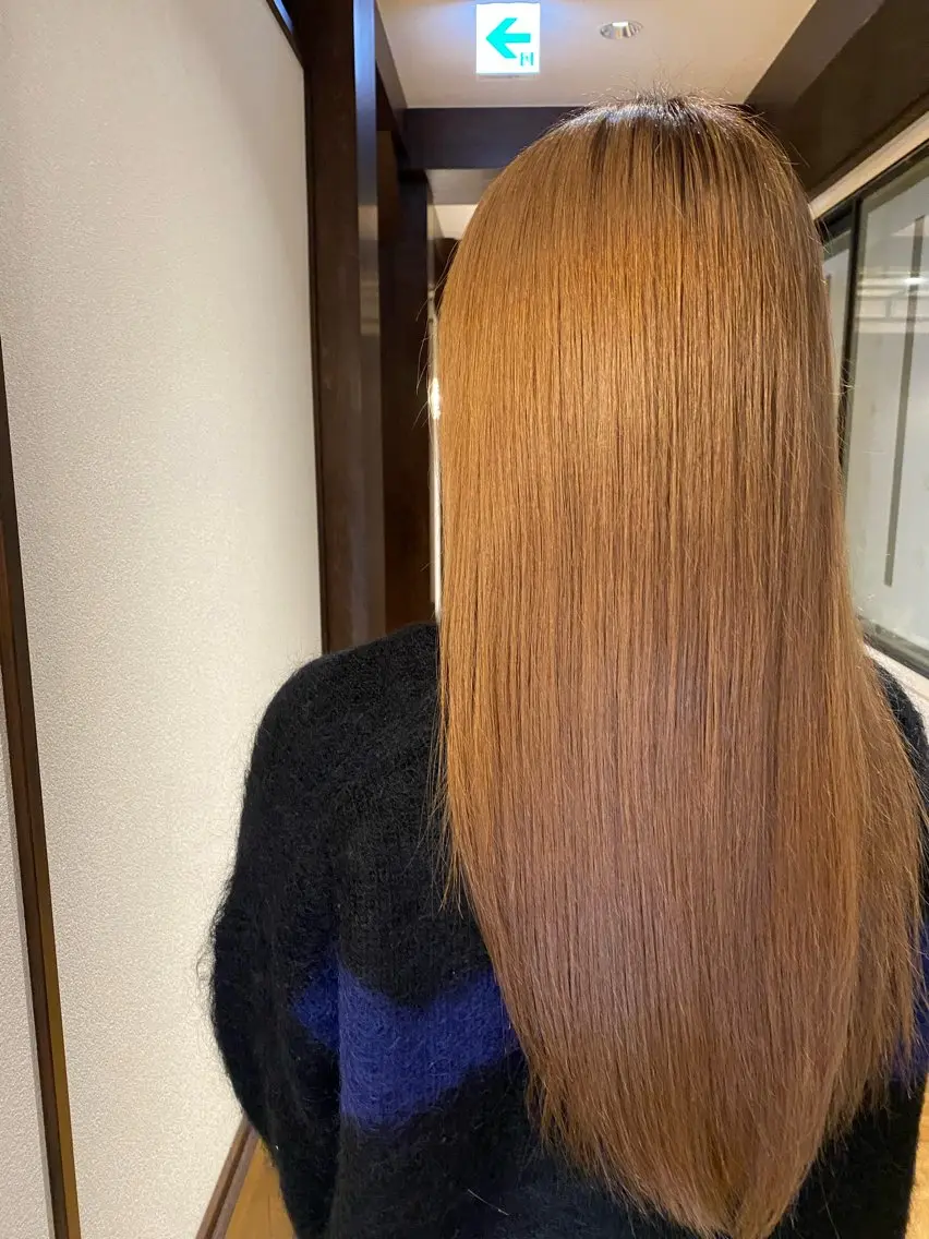 【人気No. 1✨】カット➕天使の艶髪カラー➕髪質改善トリートメントの写真