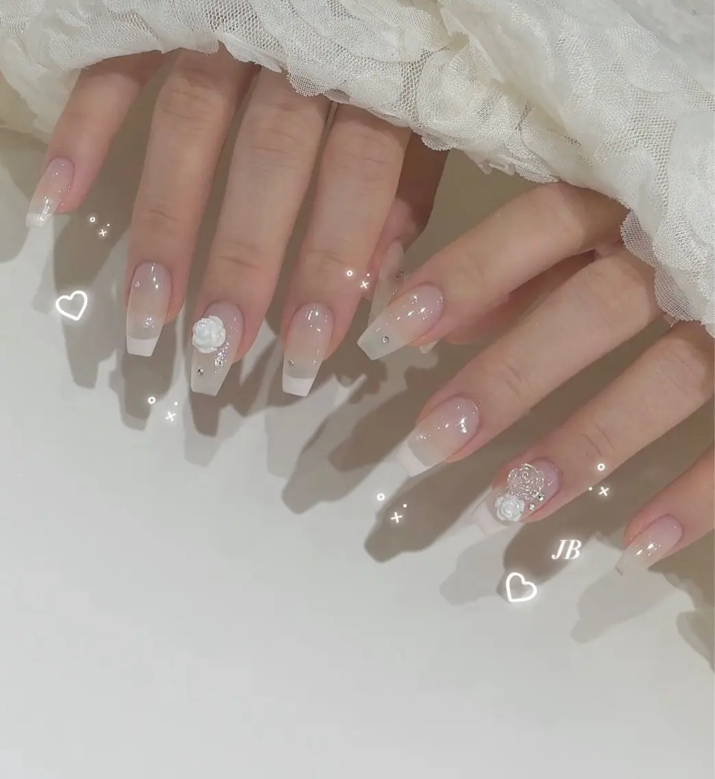 ネイル チークネイル フットネイル フレンチネイル グラデーション 韓国ネイル Ribbonnail salonのネイルデザイン