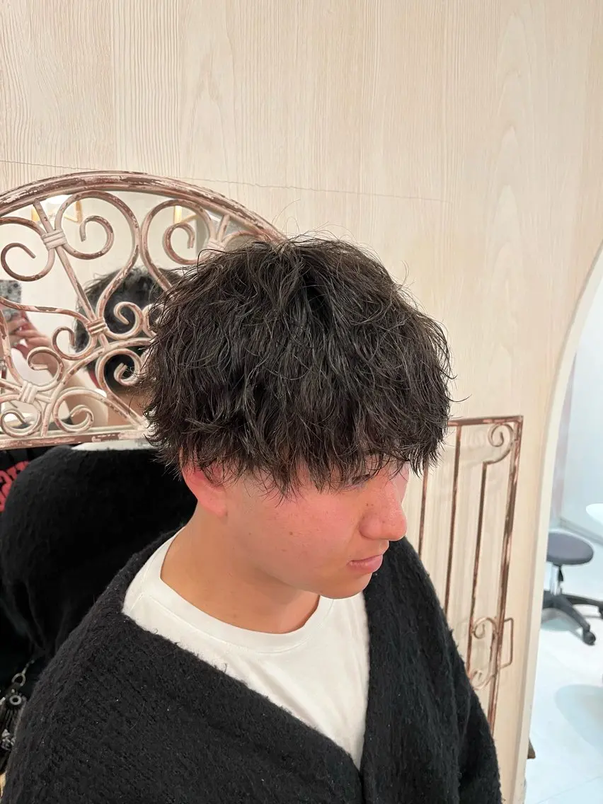 ショート パーマ メンズ カット パーマ コンテスト入賞歴有✨ /HINA🪼のヘアスタイル